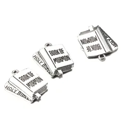20PCS/lot Vintage Letters MORMON Religious Book Pendants For Jewelry DIY Making Handmade Pendant Accessories