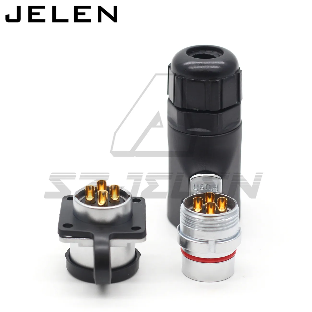 XHE20, Waterproof connector 4 pin power cable connector plug female & socket male LED Waterproof power connector IP67