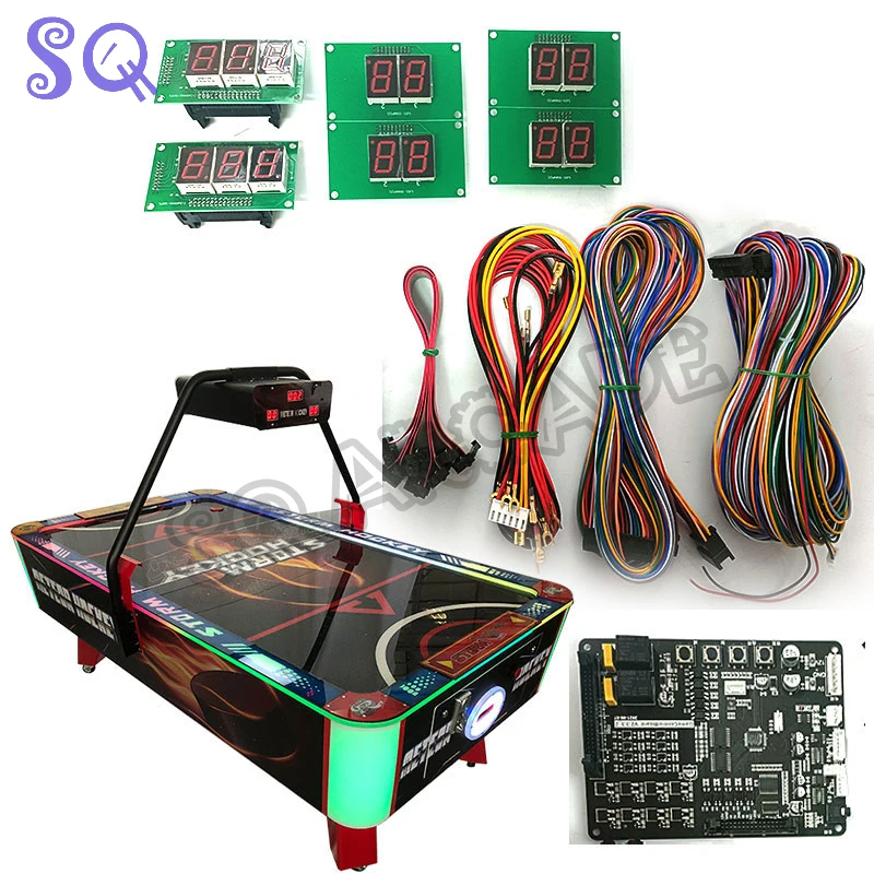 Air Hockey machine kit board and wires With LED Display For Kids Indoor Arcade Coin Operated Amusement arcade Table Game Machine