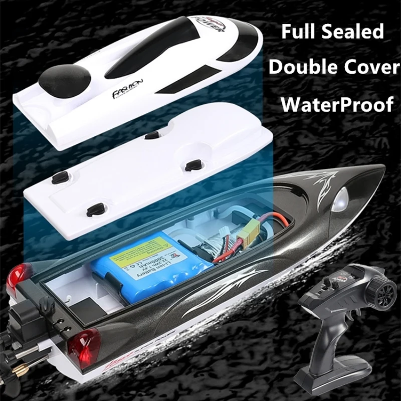 قارب شبكة صيد السمك قارب التحكم عن بعد 40 كم/ساعة سرعة عالية تلقائيا سحب صافي تبريد المياه RC قارب لعبة 200 متر قارب الصبي هدية #2