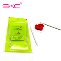 SKC Circular Knitting Needles 2-12mm High Quality Aluminum Porcelain Surface Circular Knitting Needles Crochet Knitting Tool