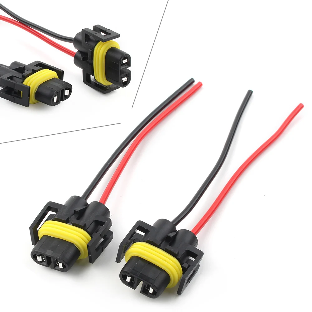 2Pcs Wire Pigtail Female P S 880 Fog Light Two Harness Bulb Socket Connector Plug Fit Car Accessories Parts