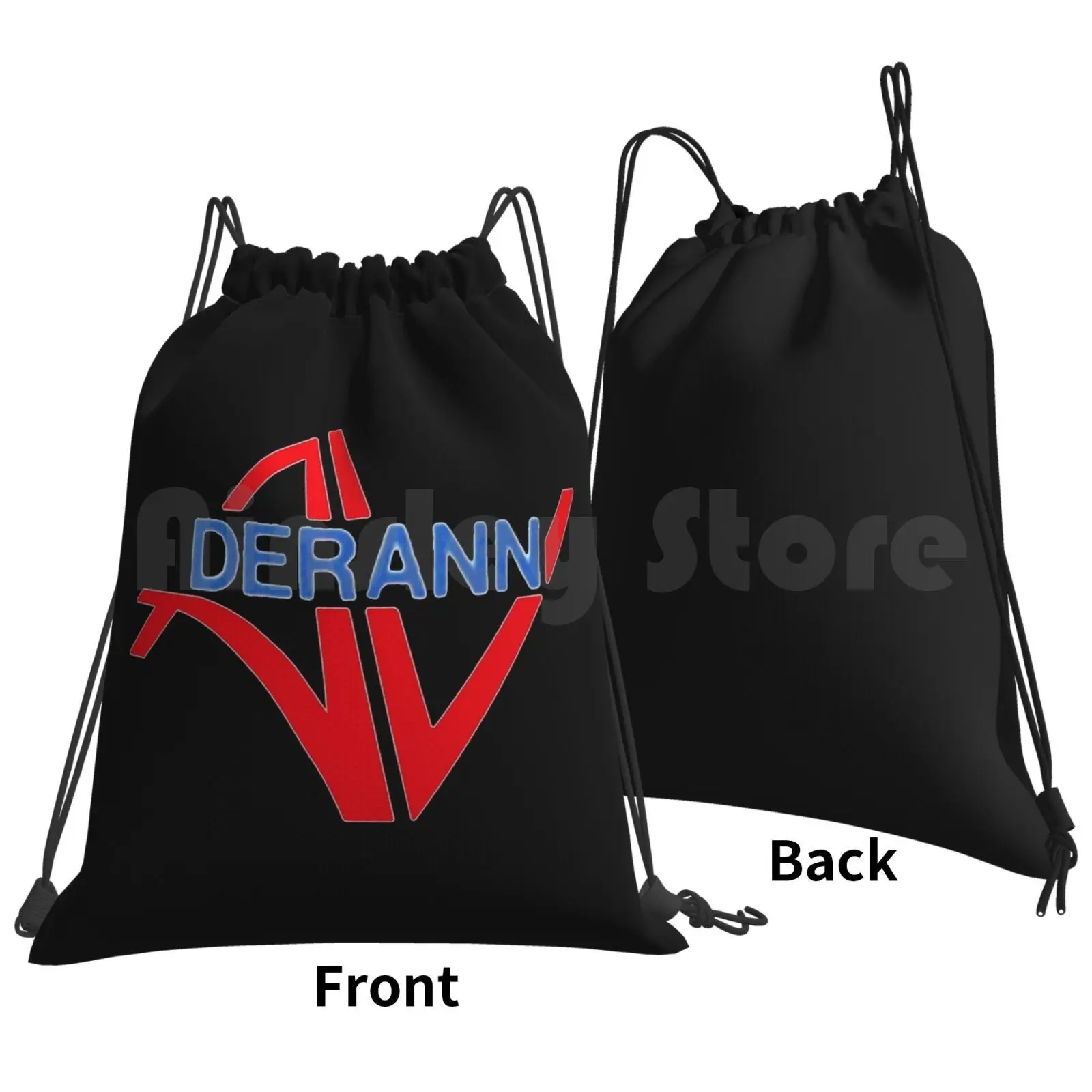 Derann Vhs Video Logo Backpack Drawstring Bags Gym Bag Waterproof Retro Vhs Tape 80s Horror Vintage Video Film Precert