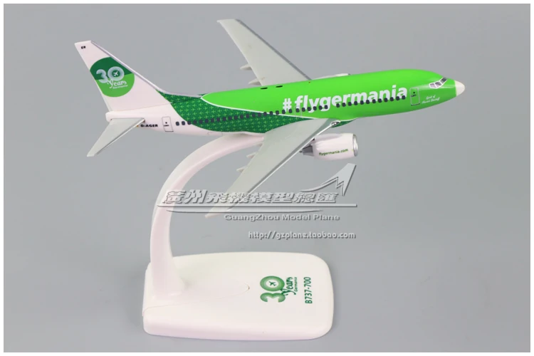 NEW 17cm Germania Airlines Boeing B737-700 D-AGER OE-LBB  1:200 Plastic Assembly Aircraft Model  for Plane Model Collector