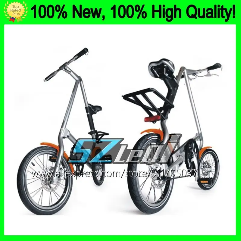 2021 16-inch Folding Bicycle Adult Portable Ultralight Single Bike Fast Speed Driving Metal five spoke integrated wheels Cycling