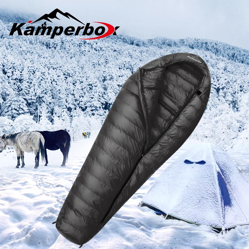 Imagem -02 - Kamperbox-ultraleve Bolsa de Dormir para Acampar Inverno