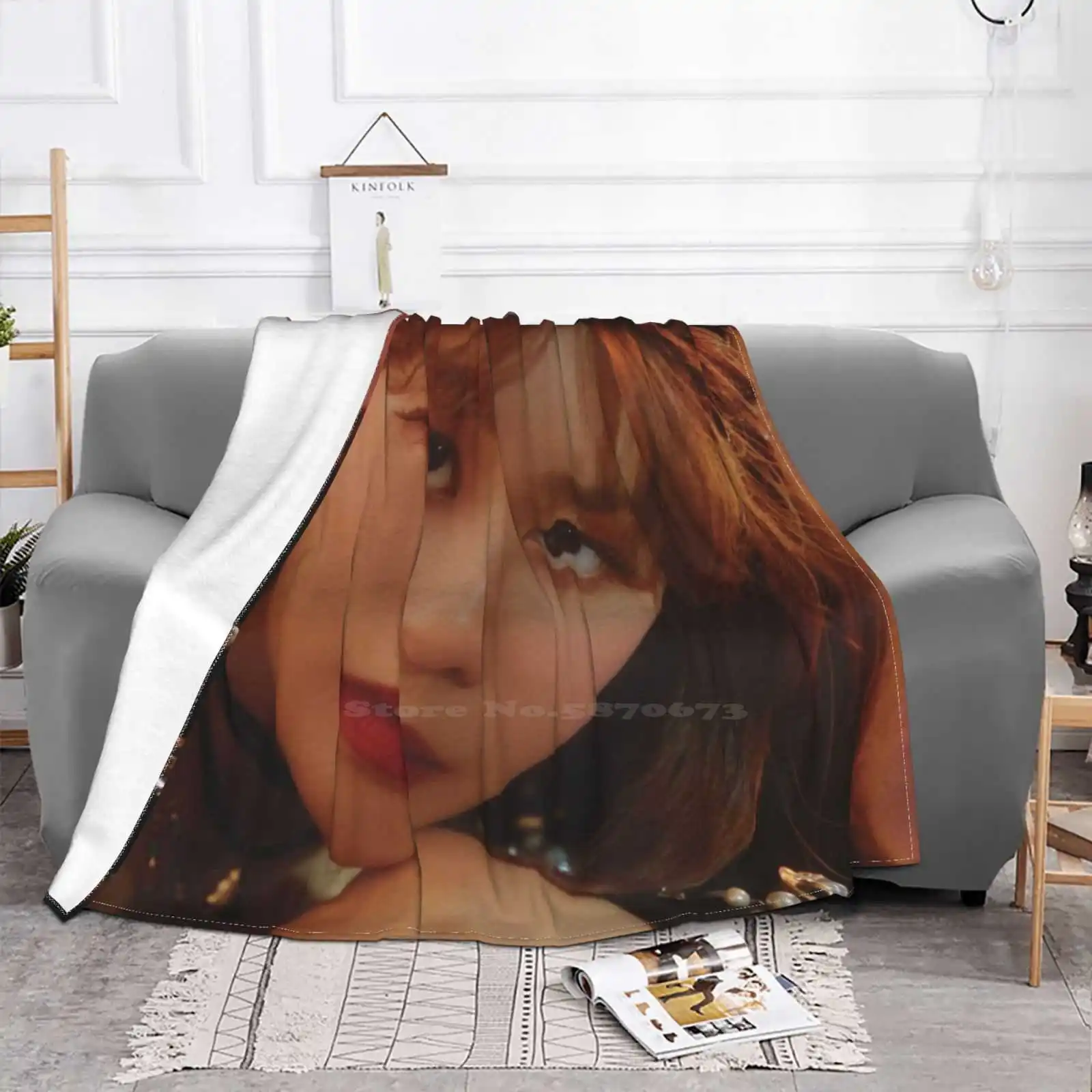 Aoa Come See Me Yuna Fashion Soft Warm Throw Blanket Jimin Yuna Hyejeong Seolhyun Chanmi Shin Hyejong Kim Soelhyun Elvis Short