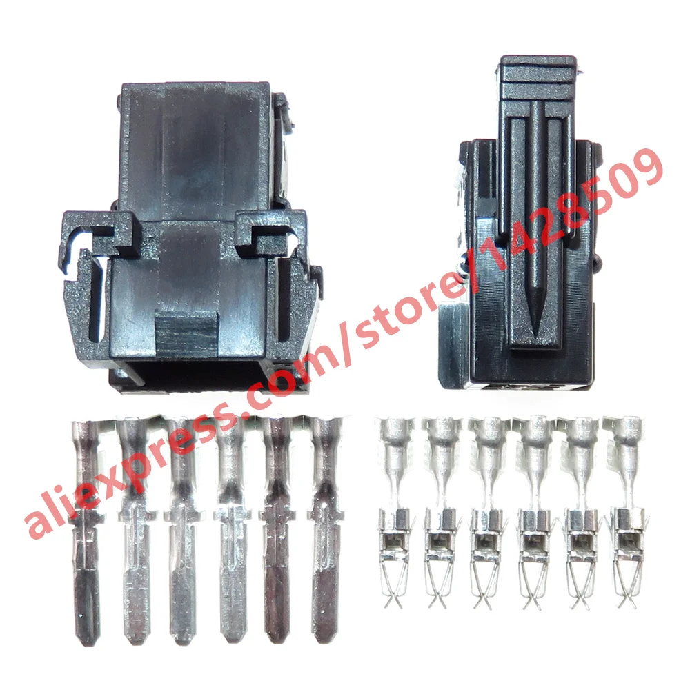 1Set 6 Pin 929505-2 929504-2 Car Wiring Socket 2.8 Series Auto Electric Wire Cable Plastic Housing Unsealed Connector