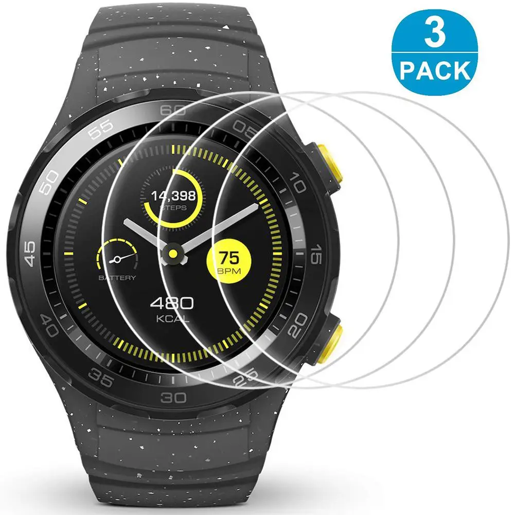 2020 Protective Film 3Pcs Tempered Glass HD Front Protective Film for Watch 2 Pro 46mm GT 2