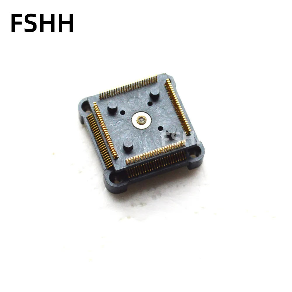 QFP100 SMD socket HQPACK100 04-692/NQPACK100SD 04-1398/YQPACK100SD 04-252 test socket