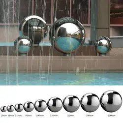 19mm~150mm 304 Stainless Steel Ball High Gloss Sphere Mirror Hollow Ball For Home Garden Decoration Supplies Ornament