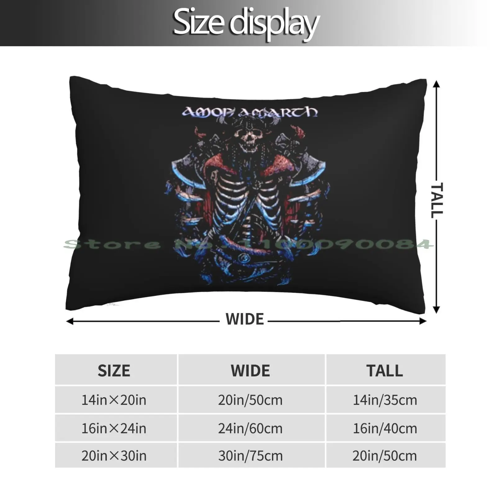 Lek Amon  Amarth Trending Amon Pillow Case 20x30 50*75 Sofa Bedroom Castiel Team Supernatural Undead Vampires Werwolfs Non