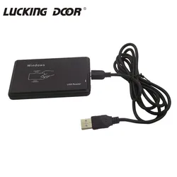 USB Port 125Khz or 13.56Mhz M1 S50 1K RFID Contactless Proximity Smart USB Magnetic  Card Reader for Access Control System