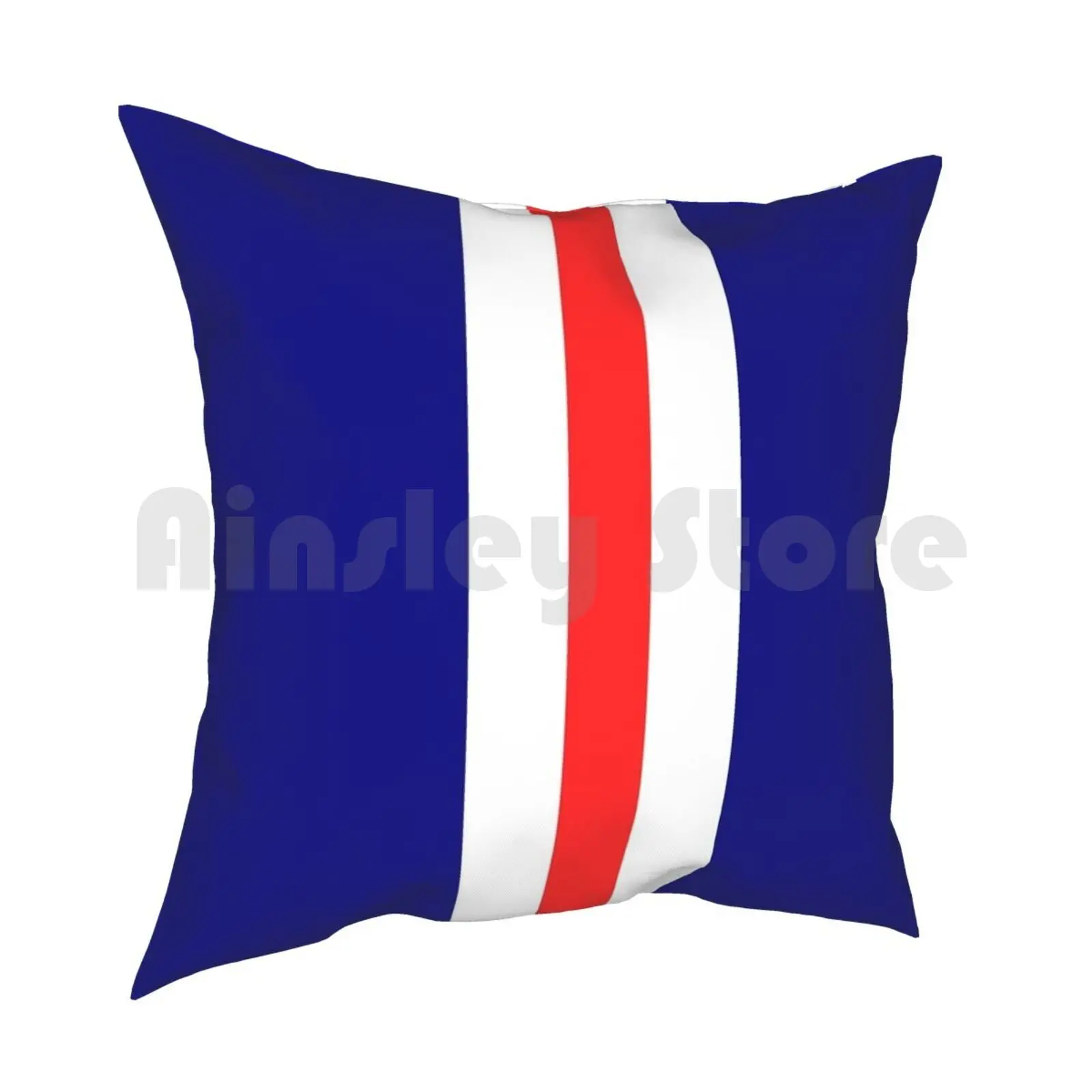 Glasgow Rangers Colours Pillow Case Printed Home Soft Throw Pillow Glasgow Football Rangers Soccer Scotland Gers Colours