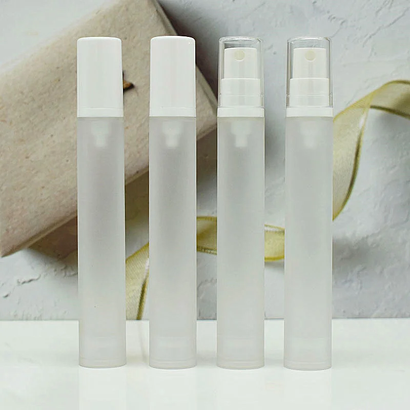 

15ML frosted airless press pump bottle for lotion emulsion serum eye cream mist sprayer perfume toner skin care cosmetic packing