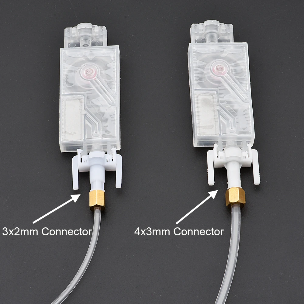 Amortecedor de tinta com conector para Mimaki, Eco Solvente, Dumper da impressora, JV33, CJV30, JV5 Galaxy, Epson TX800, XP600, DX7, DX5, 10 peças