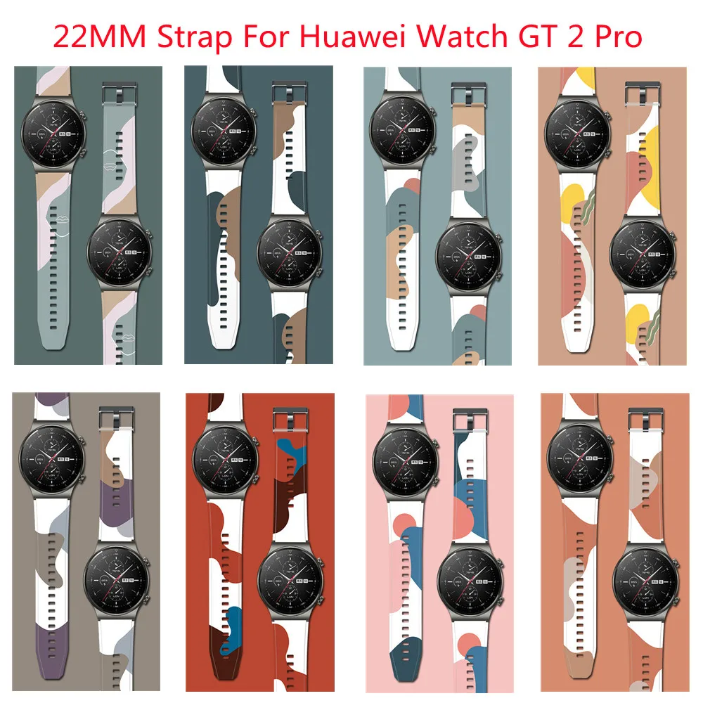 

Ремешок для часов Huawei watch 3/GT/2/2e Pro/42 мм, цветной браслет для Samsung Galaxy Watch 3/46 мм/Gear 2/S3, 22 мм