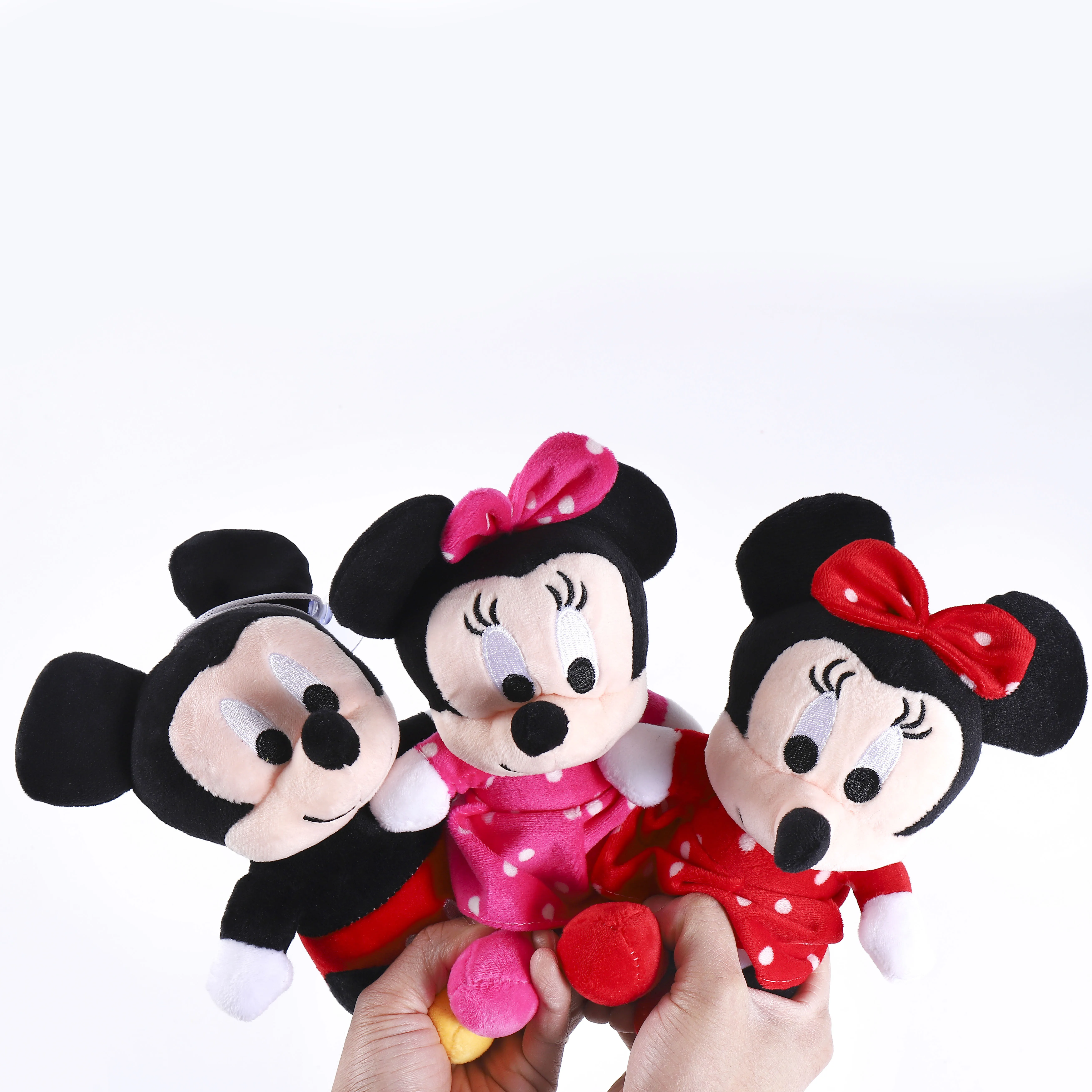 Muñecos de peluche de Mickey y Minnie Mouse para niños, juguetes de peluche de alta calidad, regalos de cumpleaños y boda, 18-20cm