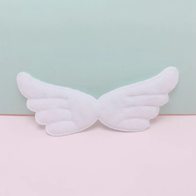 30 Stück/Set, 13,5 x 6 cm, Filz-Engelsflügel-Applikation zum Aufnähen, für handgefertigte Kleidung, Hüte, als Nähzubehör, für DIY-Haarspangen und als Aufnäher. – Detail 4
