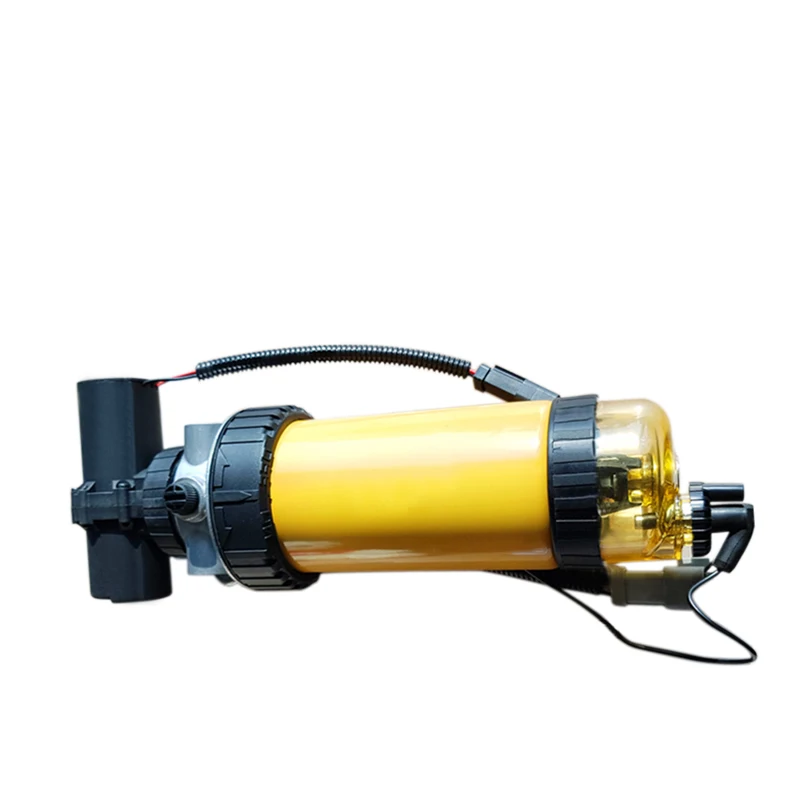 Fuel Filter Assembly With Electronic Pump 145-4501 Diesel Engine Fuel Water Separator 1454501 For CAT JCB