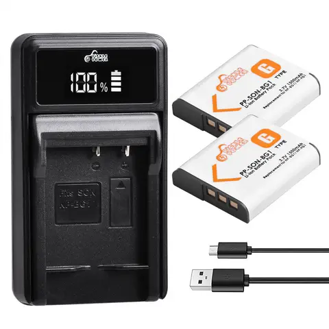 1500mAh NP-BG1 NP BG1 NP-FG1 Battery  LED Charger For Sony Cyber-Shot DSC-H3 DSC-H7 DSC-H9 DSC-H10 DSC-H20 DSC-H50 DSC-H55