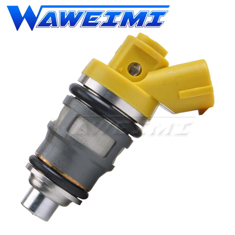 WAWEIMI 6 Pieces Fuel Injector 1001-87091 For Toyota Supra JZA70 1JZGTE 1JZ JZA80 2JZGTE 2JZ SIDE FEED Engine 100187091