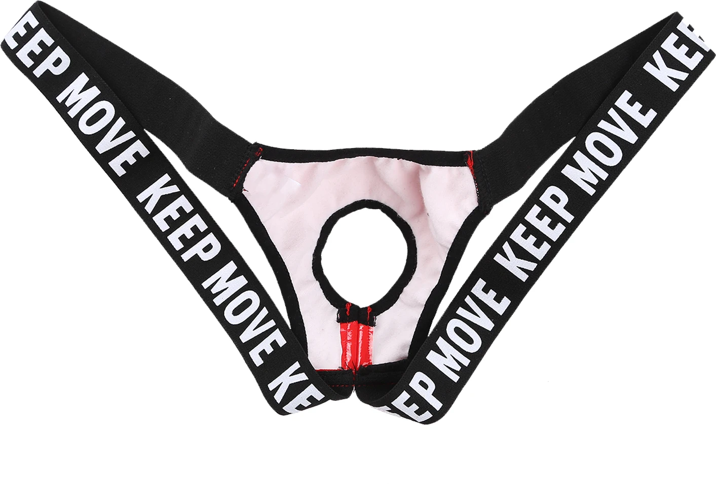 Men Lingerie Letter Print T-Back Thongs Latex Jockstrap Underwear with Pennis Hole Hollow Out Patent Leather Briefs Panties