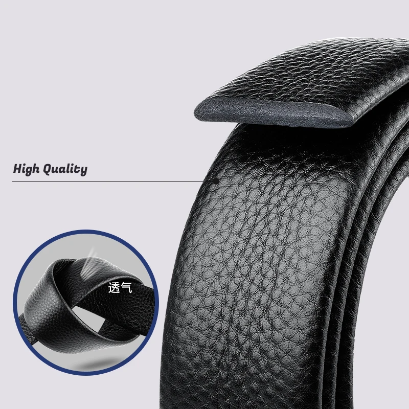 Ceinture automatique sans strucmen, sangle de corps en cuir de bonne qualité, largeur de 100 cm, 120 cm, 130 cm, 140 cm, 150 cm, 160 cm, 170 cm,