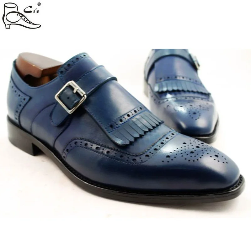 cie brogues tassels loafer with buckle full grain calf leather handmade men shoe Italian crafts men\'s leather shoe LOAFER49