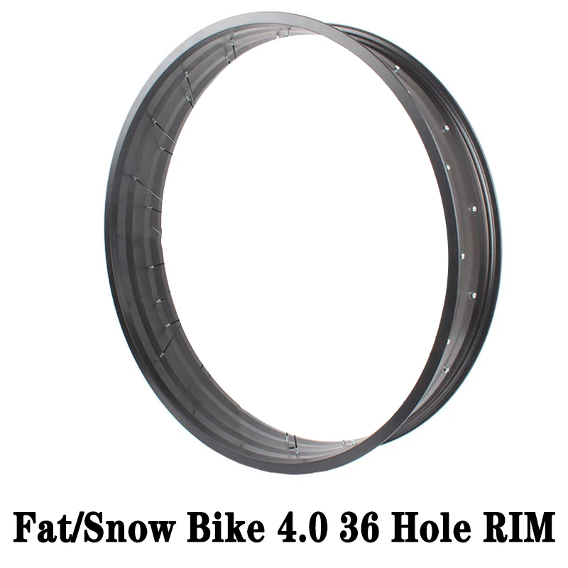 Aluminum Alloy Single Layer Rim for Fat Bike, Wheel Accessories, 26 