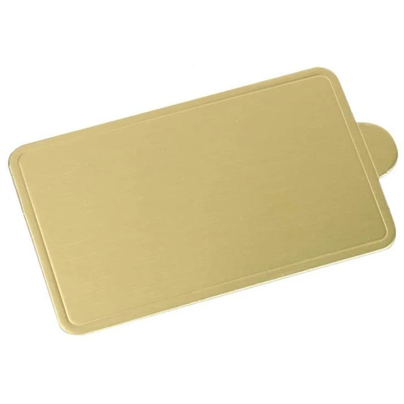 Promotion- 20 Pieces x Birthday Catering Supplies,Mousse Cake Paper Boards Cupcake Rectangle Dessert Displays Tray Plate