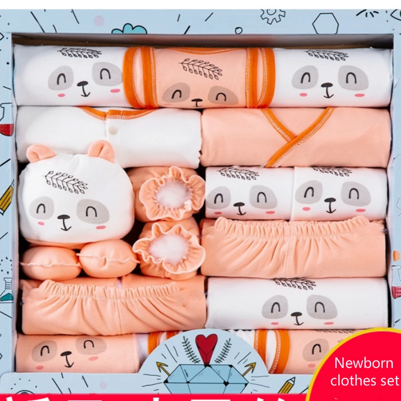 18Pcs/lots Newborn Baby Clothes Set 100% Soft Cotton Spring Newborn Set Infant Gift Baby Clothing For New Born Clothes Baby Suit