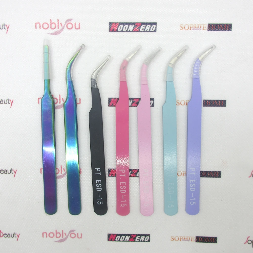 2020 New Arrivals Rainbow AB colors Tweezers for Diamond Painting tools Candy Color Tweezers Embroidery Accessories Point Mosaic