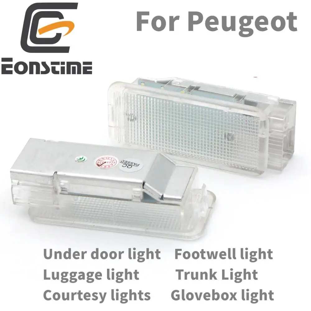 

Подсветка под дверью, в ногах, в багажнике, в перчаточном ящике для Peugeot 206 207 306 307 308 406 407 508 607 1007 3008 5008