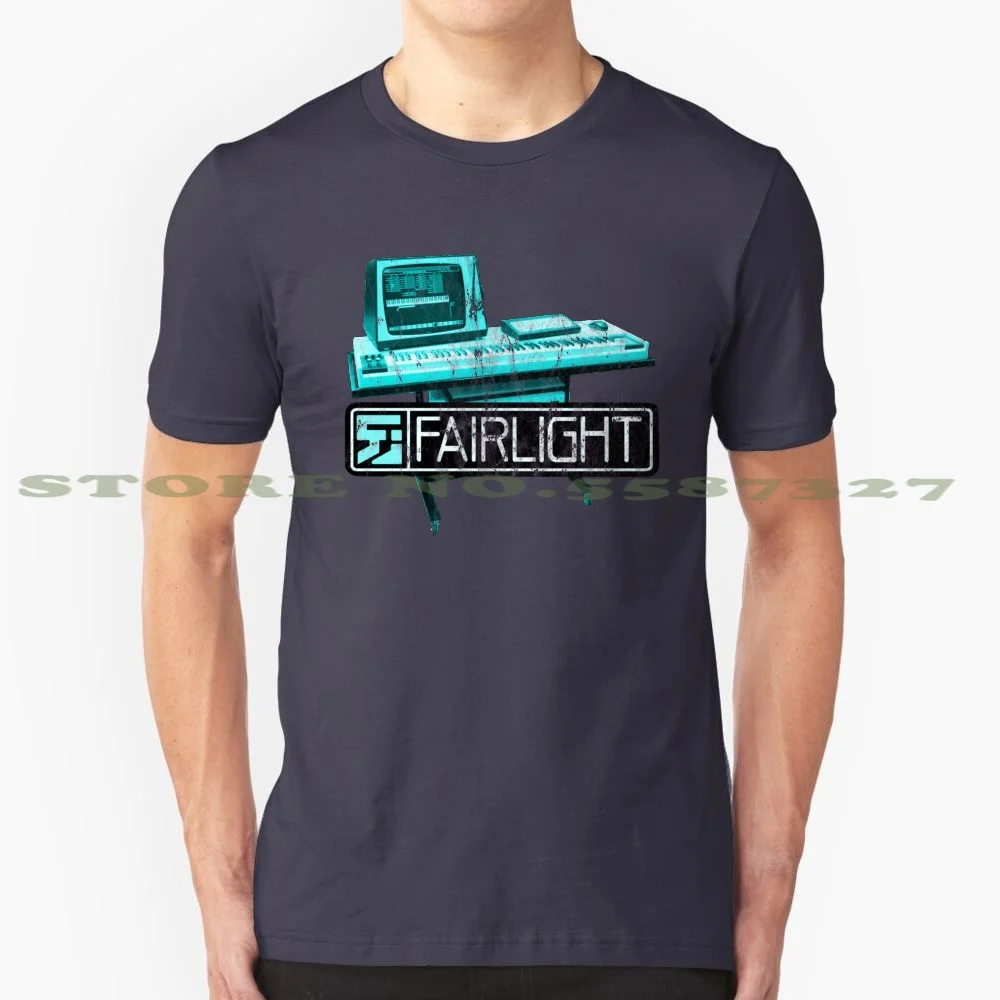 Fairlight Cmi-Vintage Look 100% Pure Cotton T-Shirt Retro Vintage Fairlight Cmi Distressed Synthesizer Music Keyboard Computer