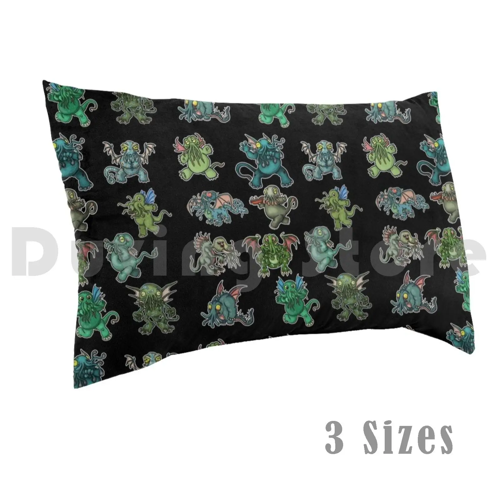 Pillow Case Cthulhu 759 Kutulu Tentacle Tentacles Green Monster Cute Cthulhu Tentaken