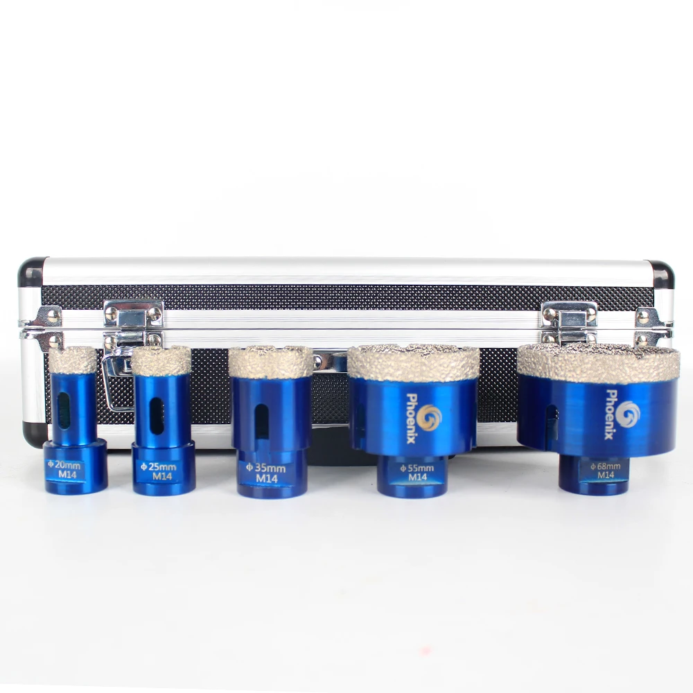 Raizi Diamond Tile Hole Saw Set di punte da trapano porcellana ceramica granito marmo M14 Vacuum brased Hole Cutter Drilling Bit Tool