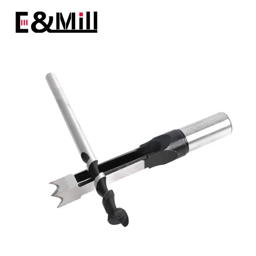 Woodworking Square Hole Drill Bit Punch Hole Opener Square Tenon Drill Square Hole Drill Tenon Drill Core Salad Drill Bit
