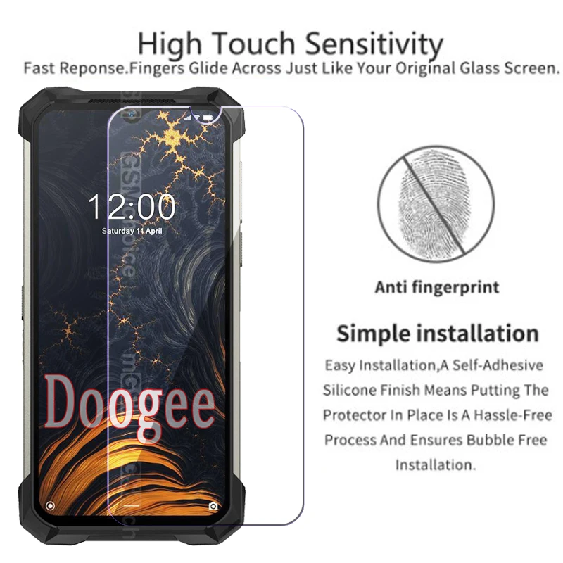 2Pcs Glass For Doogee S86 S59 S97 S40 S58 S95 S96 S88 Plus Pro Cover Screen Film On Doogee S100 86 59 97 58 59 88 Pro Glass