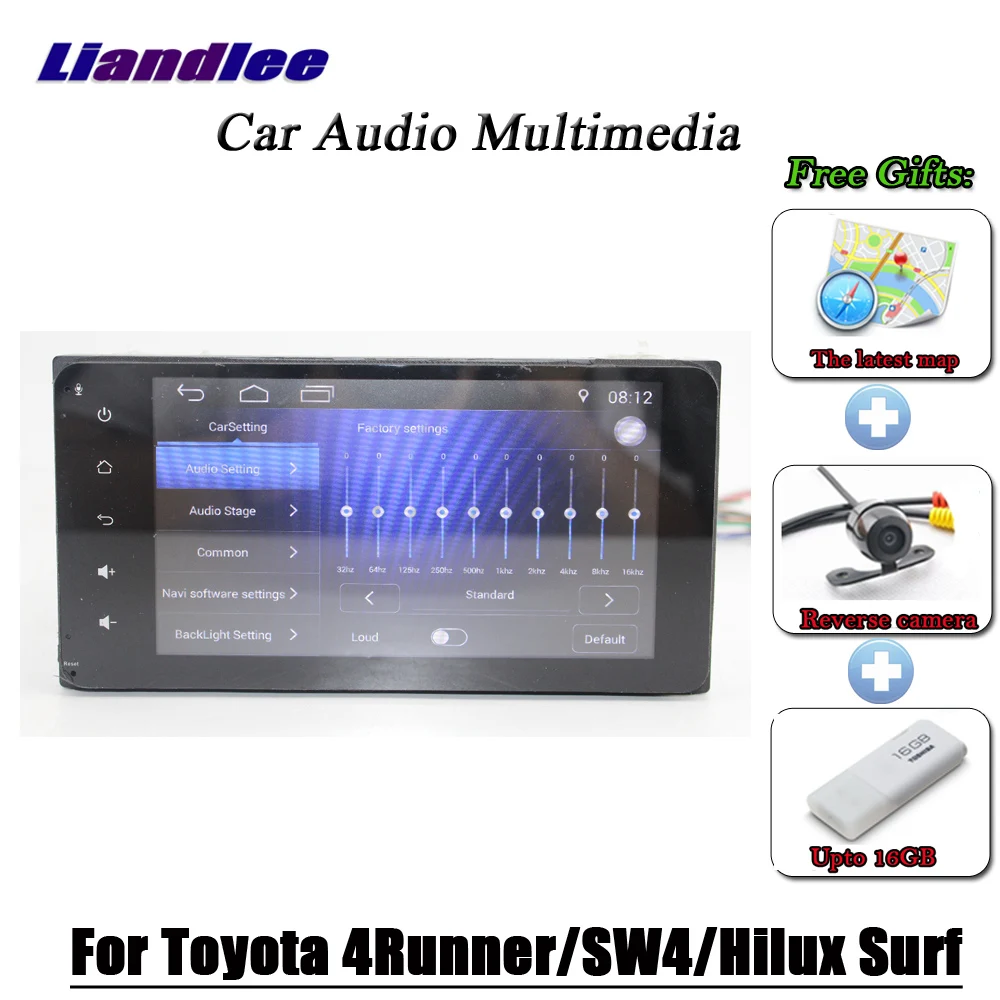 Lettore multimediale per auto per Toyota 4 Runner/SW4/Hilux Surf 2002-2009 Radio accessori Stereo Android sistema di navigazione GPS Navi