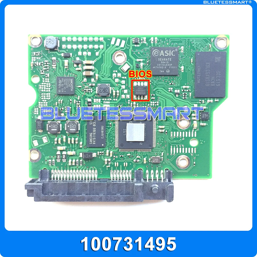 

hard drive parts PCB logic board printed circuit board 100731495 REV B for Seagate 3.5 SATA hdd data recovery hard drive repair