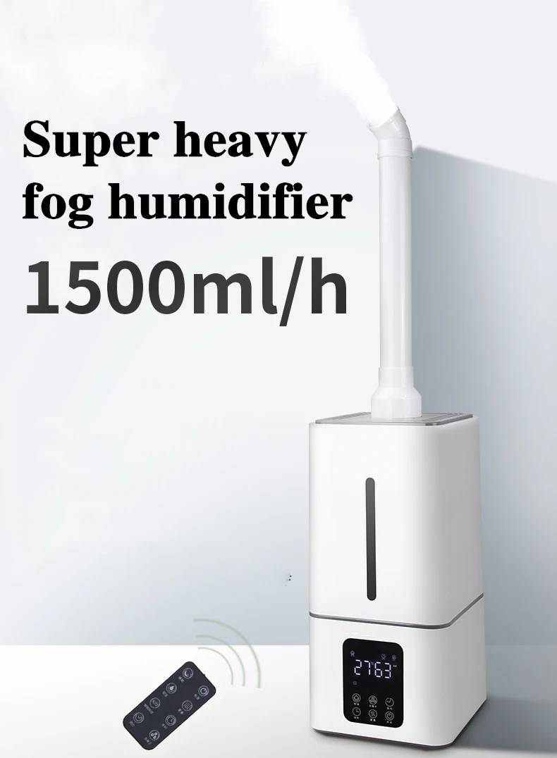 Umidificatore ad ultrasuoni ad aria 110V/220V muto commerciale supermercato verdure Mist Maker 13L Fogger Spray anioni umidificatori