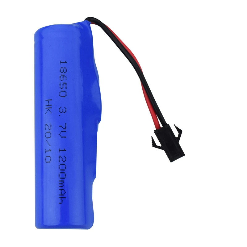 3.7V 1200mAh 18650 Lipo caricabatterie per DE45 RC auto 1:14 fuoristrada 4WD arrampicata ad alta velocità Drift Racing batteria di ricambio