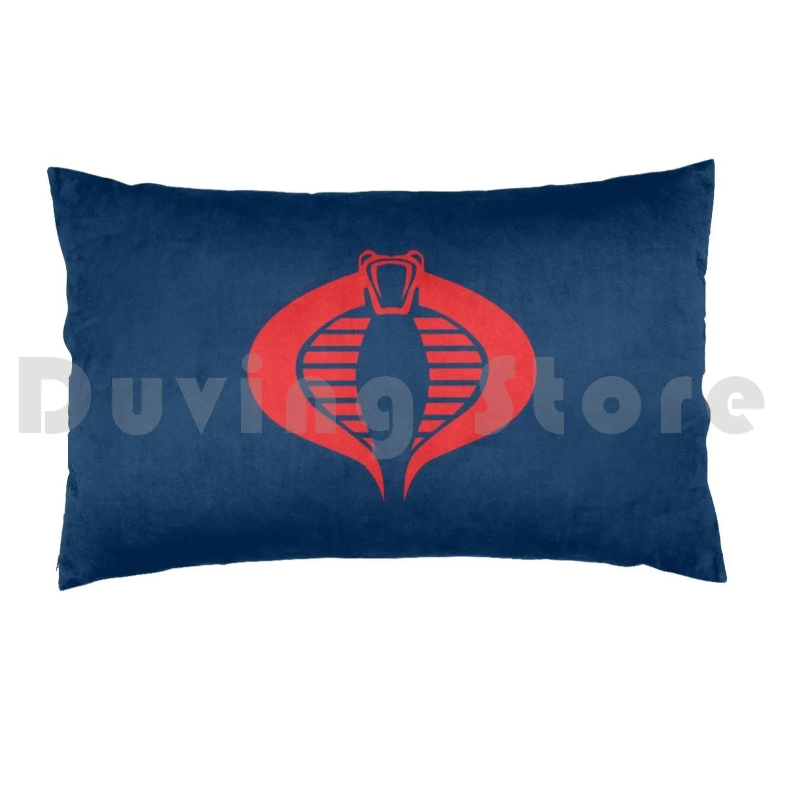 Navy Blue / Red Gi Joe Commander Pillow Case DIY 50*70 Commander The Enemy Gi Joe Gi Joe Blue Red Navy Navy Blue Navy