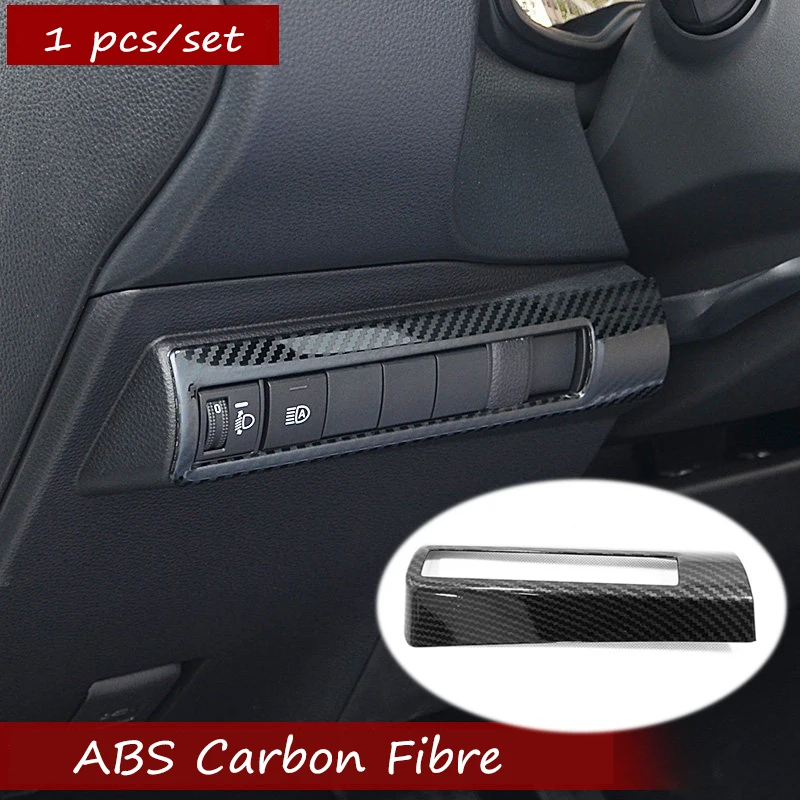 ABS Carbon Fibre For Toyota corolla Sedan glass Lift Switch inner door handle front Small Rear air outlet Storage box water up