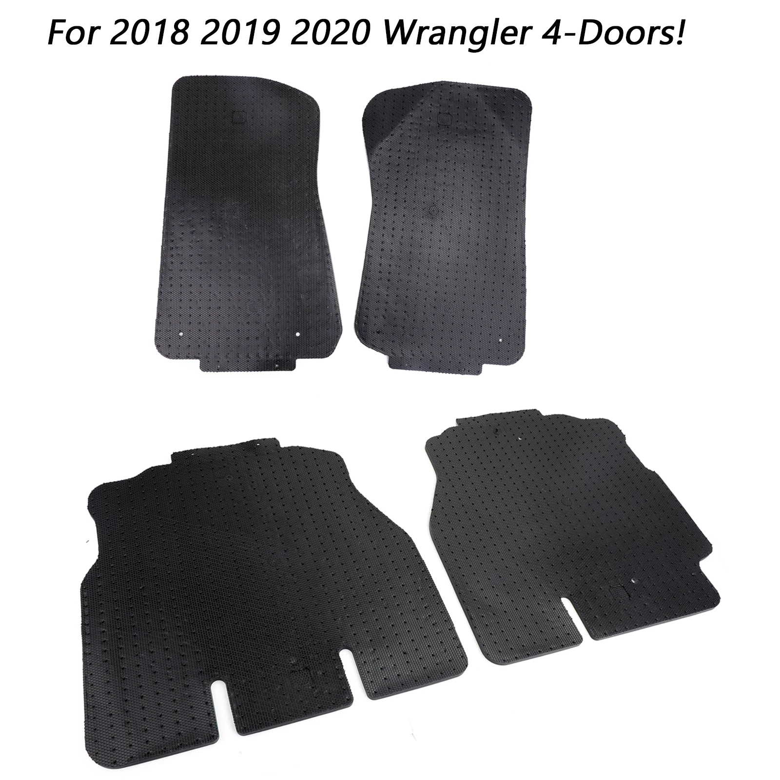 Artudatech Floor Mats Liners for 2018-2020 Wrangler JL 4-Door Unique TPE Car Accessories