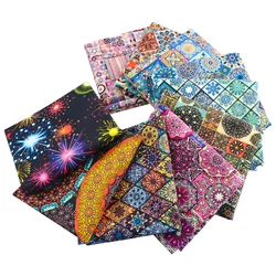 Motivo stile bohémien 50 x5 5/110cm, tessuti di cotone firmati di qualità per cucire abiti da abito Bikini cappello borsa, di mezzo metro