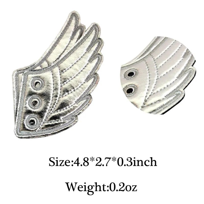 1Pair Fashion Black Angel Shoe Wings Skate New Old Shoes Wings DIY Ornament Decoration Marathon Sneakers Shoes Accessories Wings