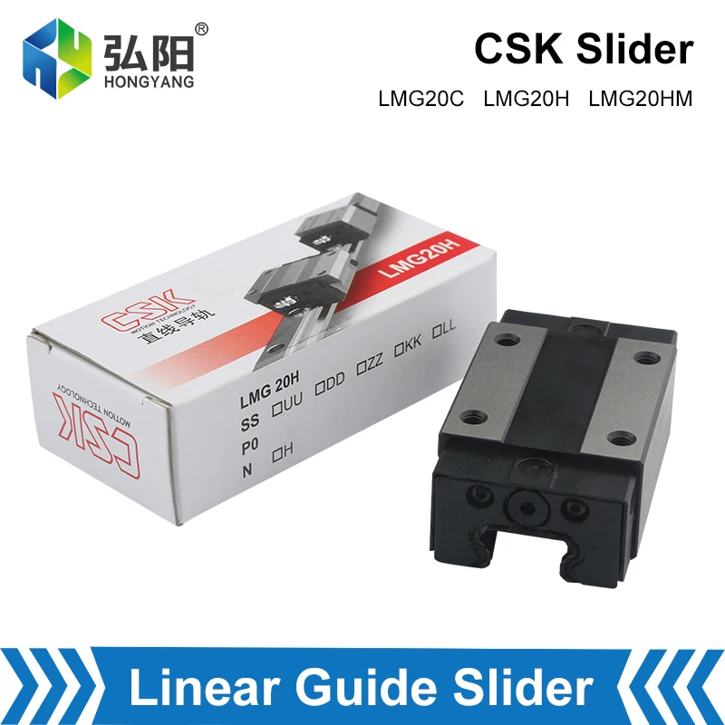 CSK Slider Linear Slider Guide Rail Sliding Table LMG20H LMG25H LMG20C LMG25C LMG15H LMG15C LMG30H LMG30C Square Rail Slider