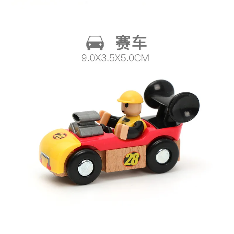 Coche magnético multifunción de madera, juguete educativo para niños, w5